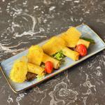 رقاقات الجبن مع السجق