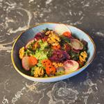 سلطة الجرجير و الشمندر و الجوز