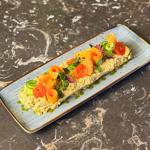 متبل شيكا مع السلمون